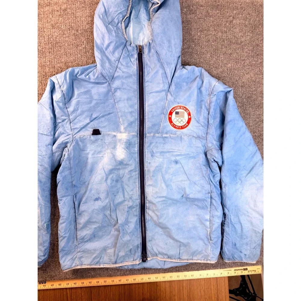 Nike ACG Team USA Olympic Jacket Mens Small Blue Primaloft Insulated Y2K Puffer